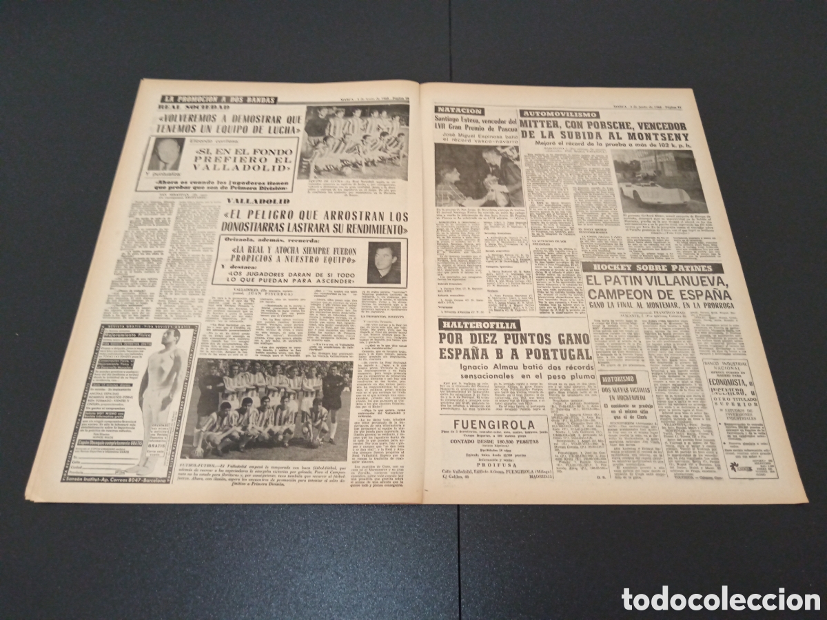 Coleccionismo deportivo: MARCA 03/06/1968 - Foto 6