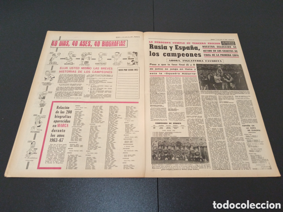 Coleccionismo deportivo: MARCA 03/06/1968 - Foto 7
