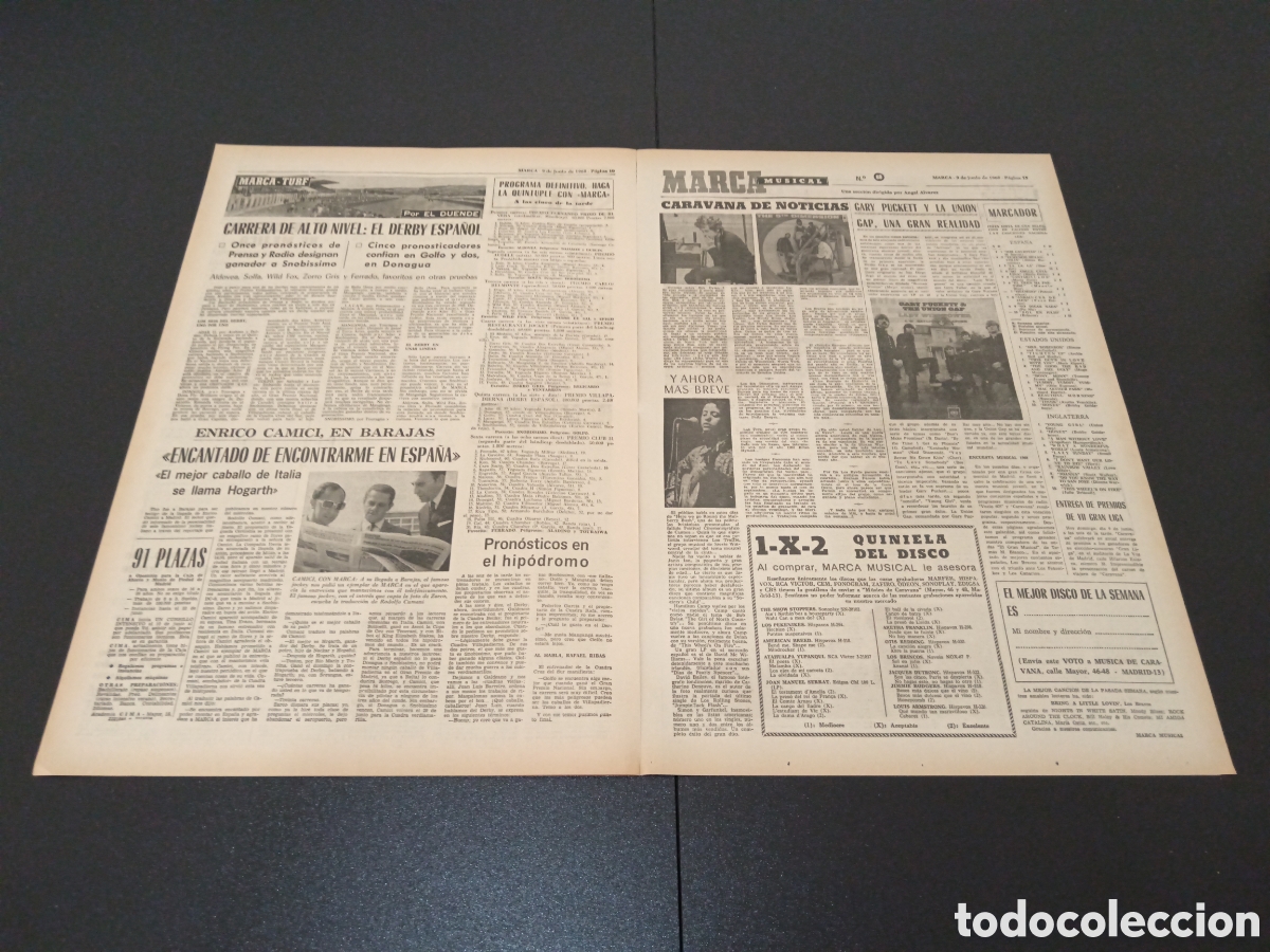 Coleccionismo deportivo: MARCA 09/06/1968 - Foto 5
