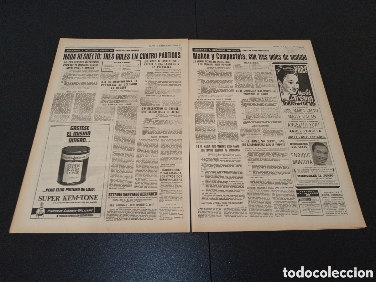 Coleccionismo deportivo: MARCA 19/06/1968 - Foto 6
