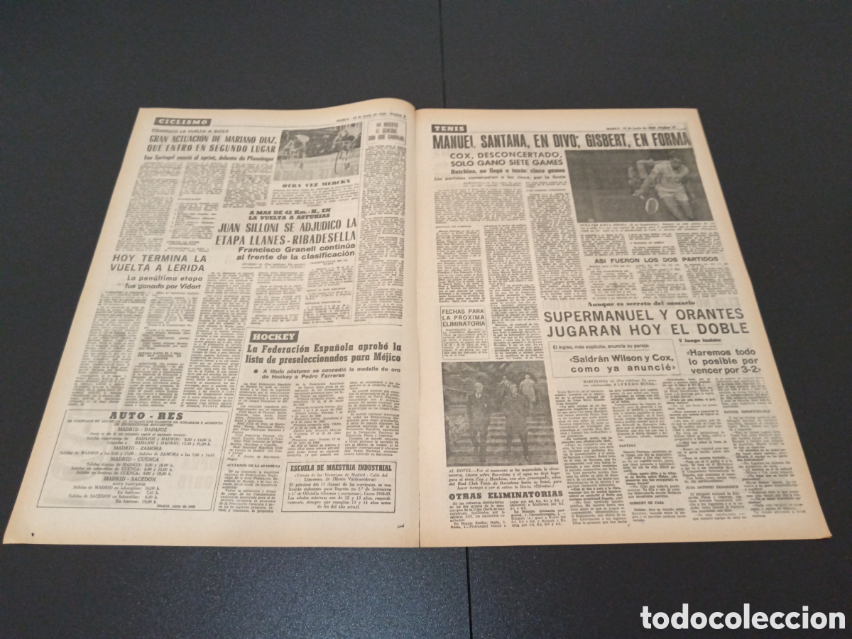 Coleccionismo deportivo: MARCA 15/06/1968 - Foto 2