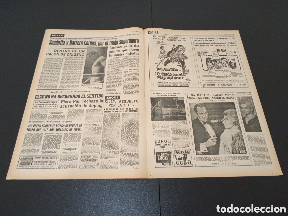 Coleccionismo deportivo: MARCA 15/06/1968 - Foto 3