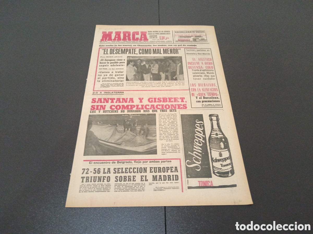 Coleccionismo deportivo: MARCA 15/06/1968 - Foto 1