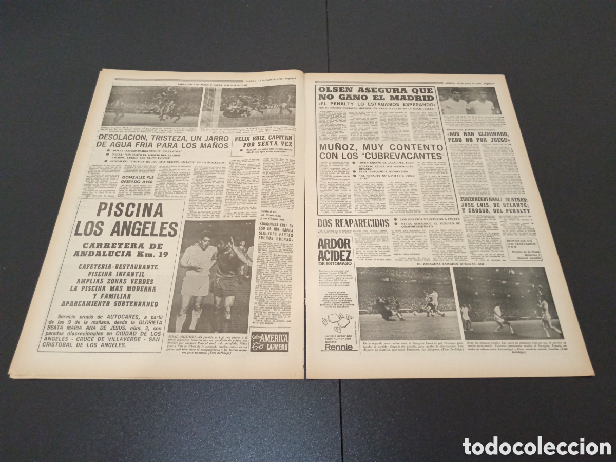 Coleccionismo deportivo: MARCA 16/06/1968 - Foto 3