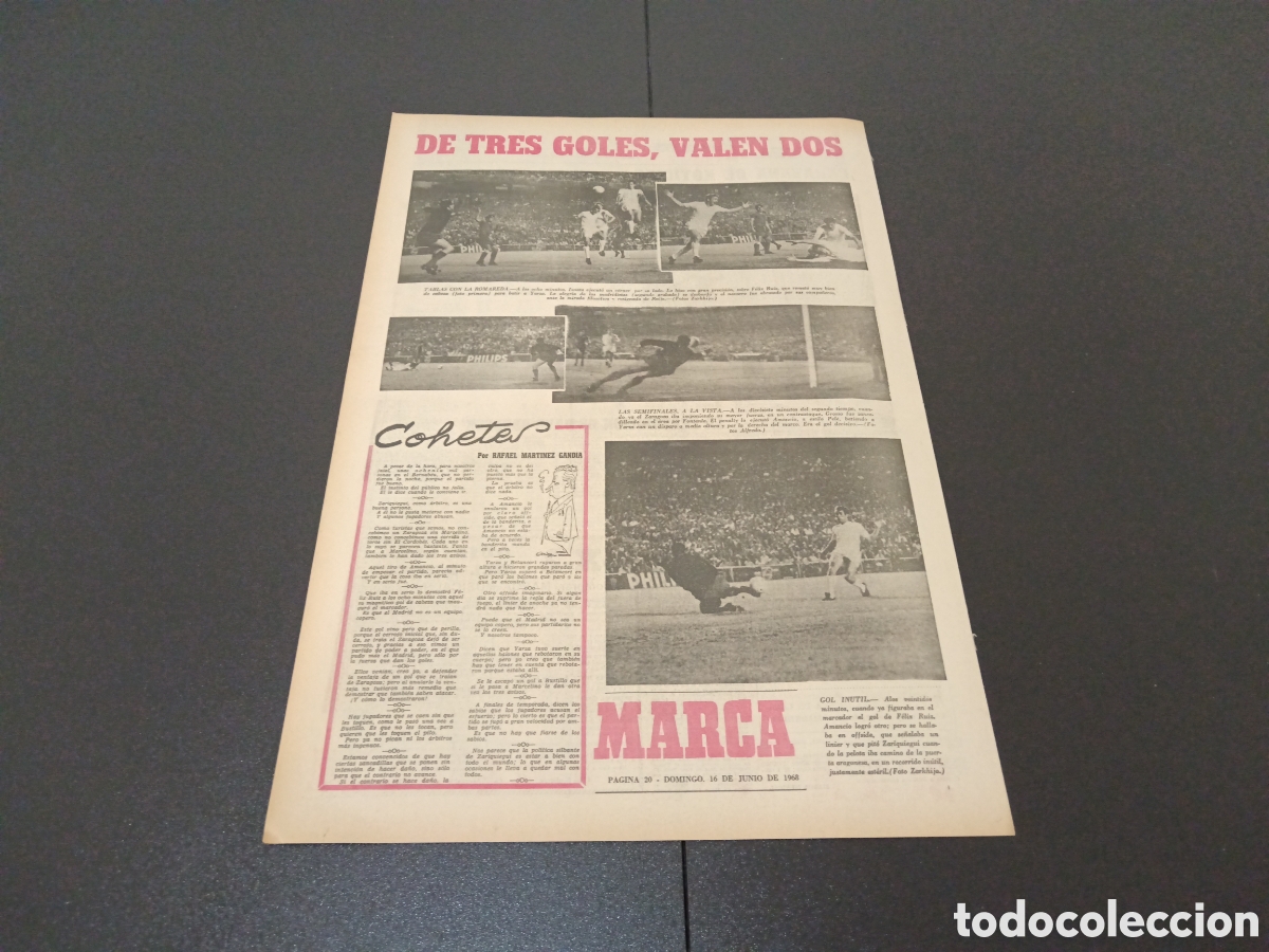 Coleccionismo deportivo: MARCA 16/06/1968 - Foto 7