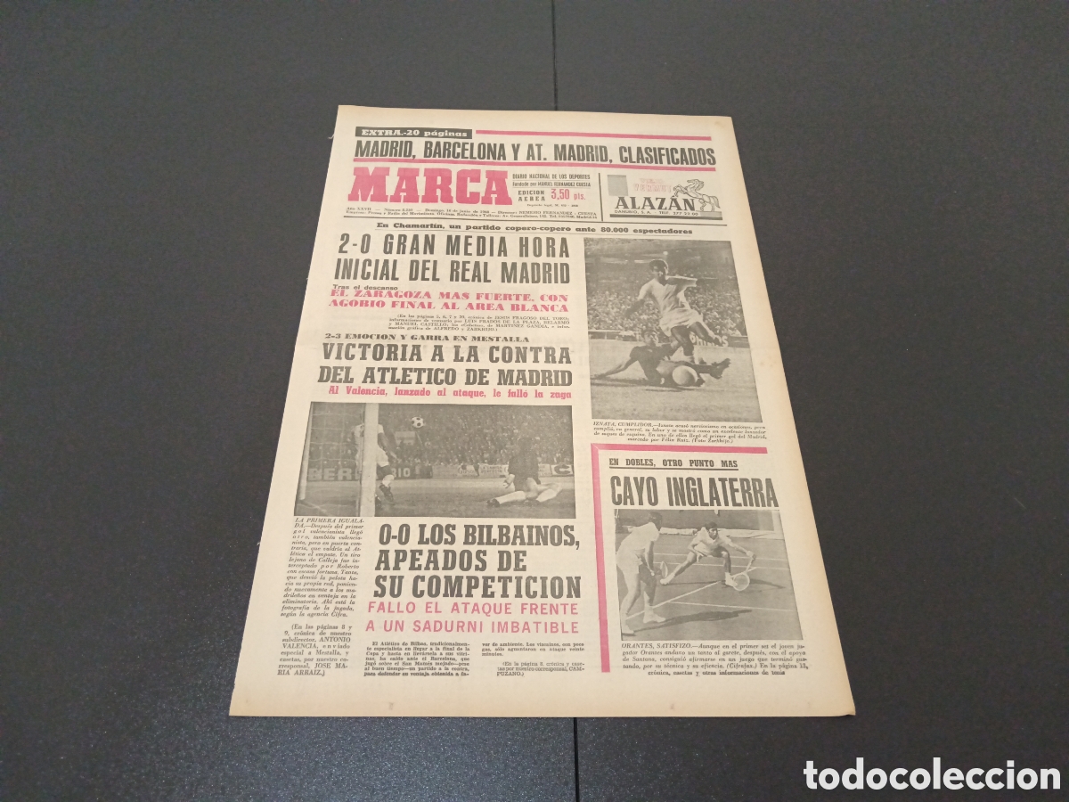 Coleccionismo deportivo: MARCA 16/06/1968 - Foto 1