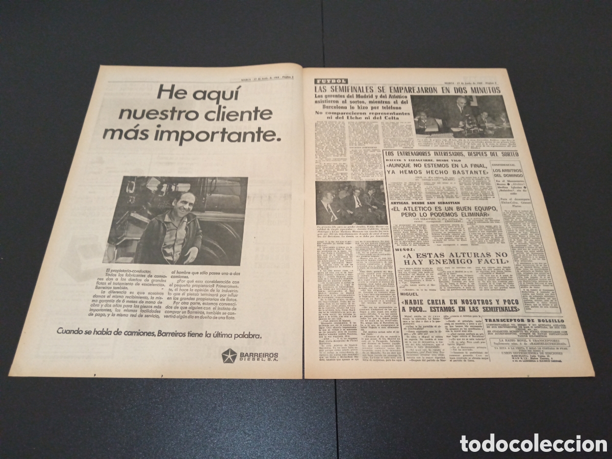 Coleccionismo deportivo: MARCA 17/06/1968 - Foto 2