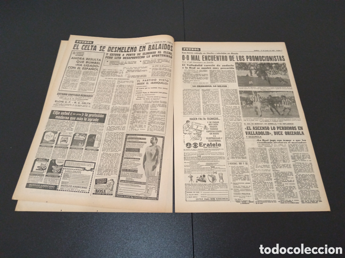 Coleccionismo deportivo: MARCA 17/06/1968 - Foto 3
