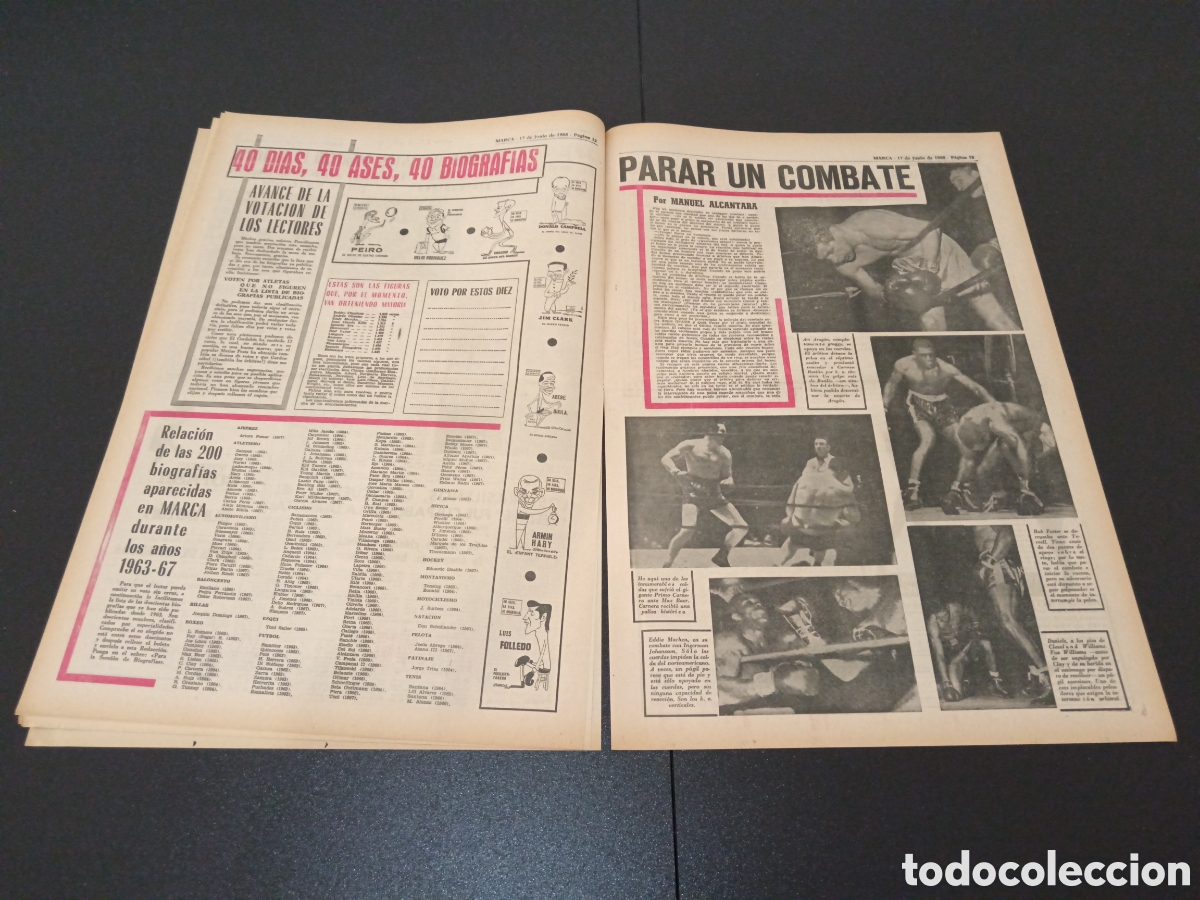 Coleccionismo deportivo: MARCA 17/06/1968 - Foto 6