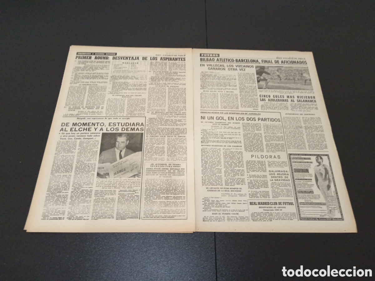 Coleccionismo deportivo: MARCA 24/06/1968 - Foto 4