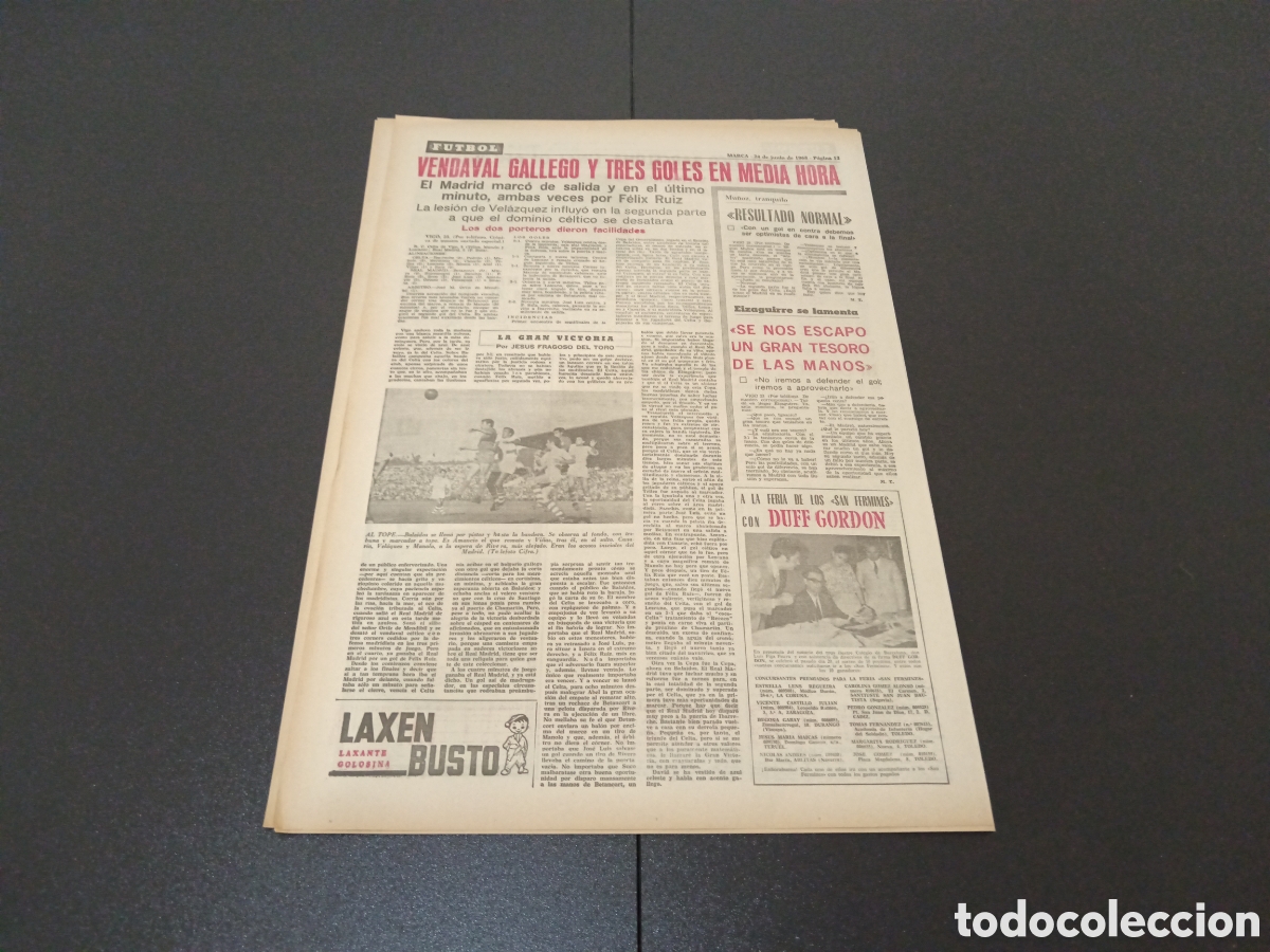 Coleccionismo deportivo: MARCA 24/06/1968 - Foto 5
