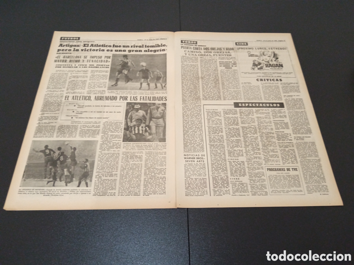 Coleccionismo deportivo: MARCA 29/06/1968 - Foto 3