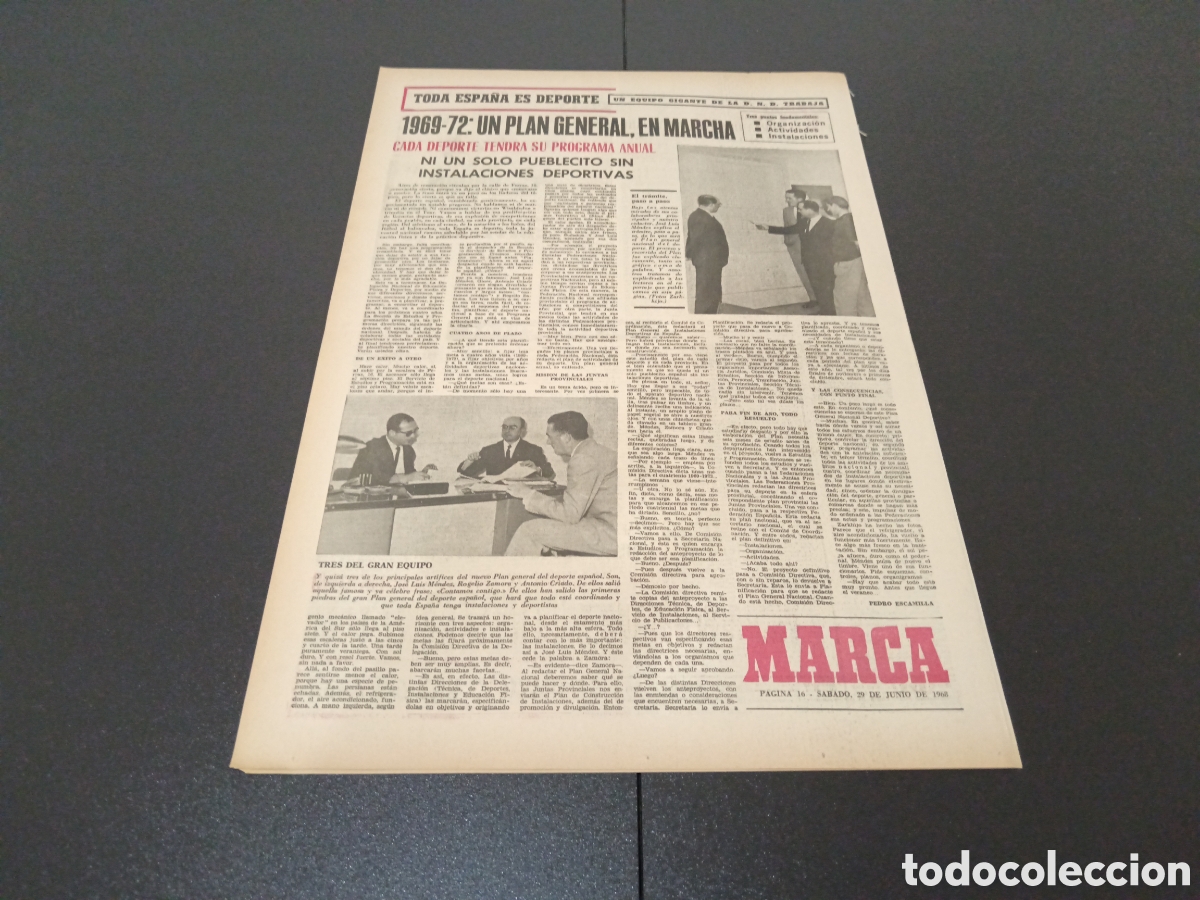 Coleccionismo deportivo: MARCA 29/06/1968 - Foto 4