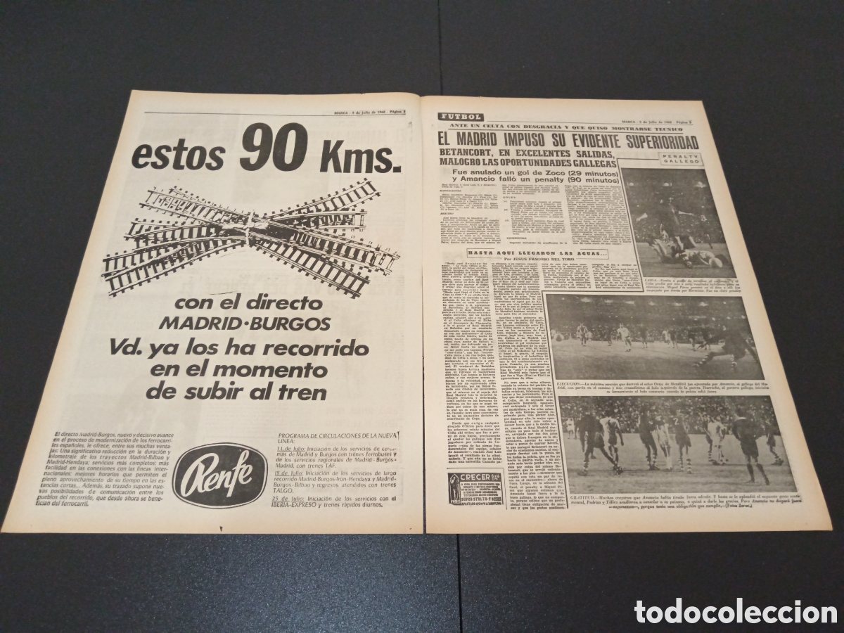 Coleccionismo deportivo: MARCA 03/07/1968 - Foto 2