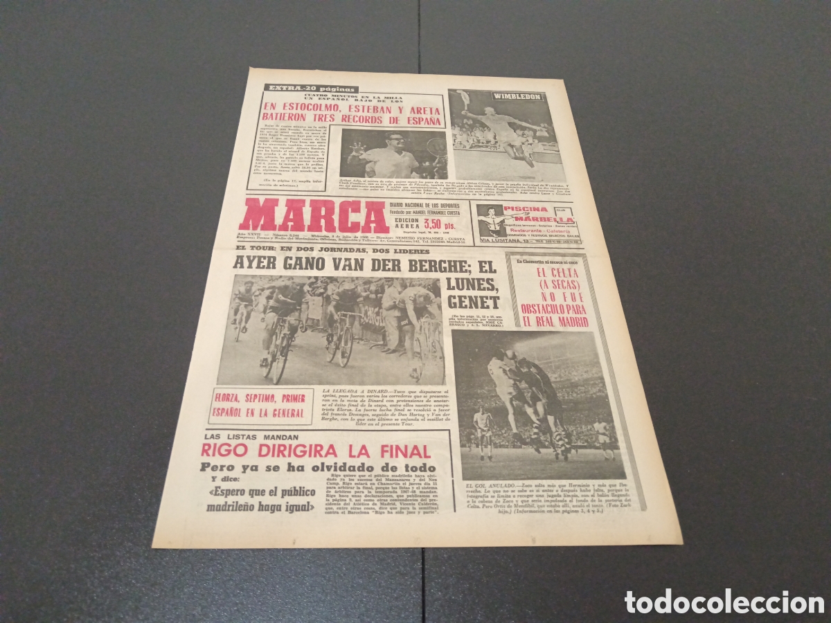 Coleccionismo deportivo: MARCA 03/07/1968 - Foto 1