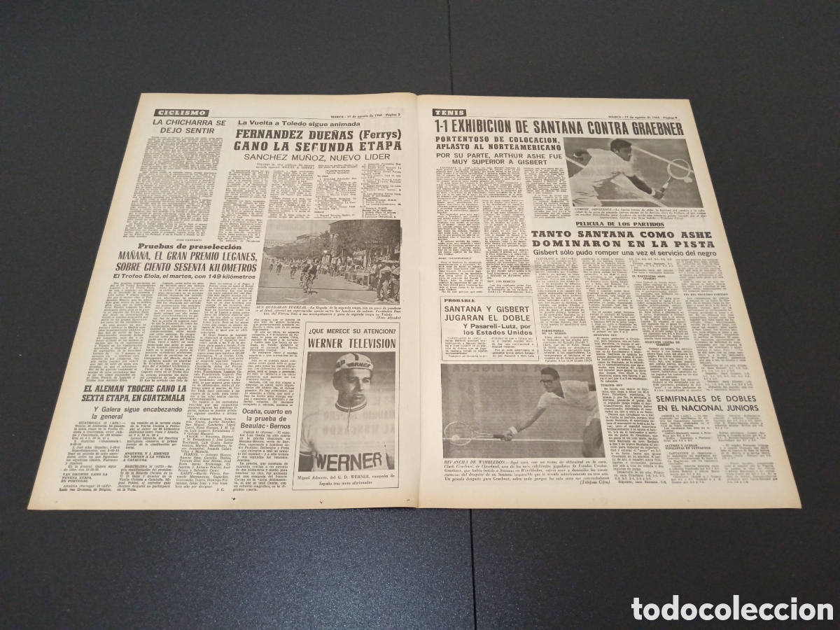Coleccionismo deportivo: MARCA 17/08/1968 - Foto 2