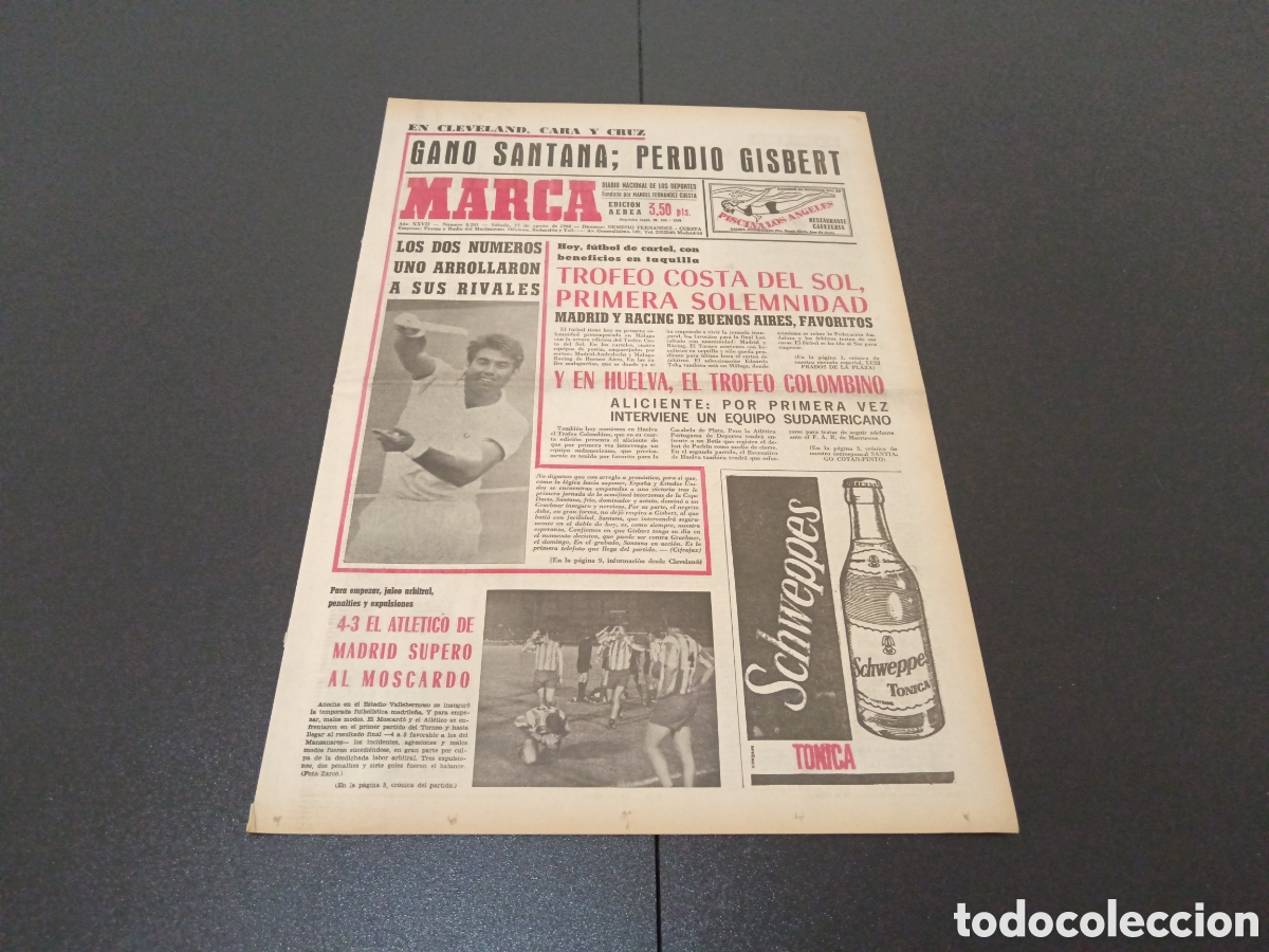 Coleccionismo deportivo: MARCA 17/08/1968 - Foto 1