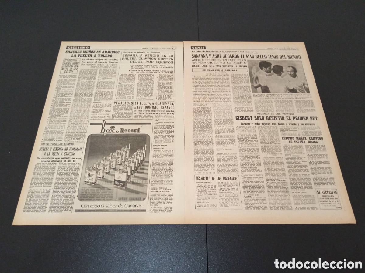 Coleccionismo deportivo: MARCA 19/08/1968 - Foto 2