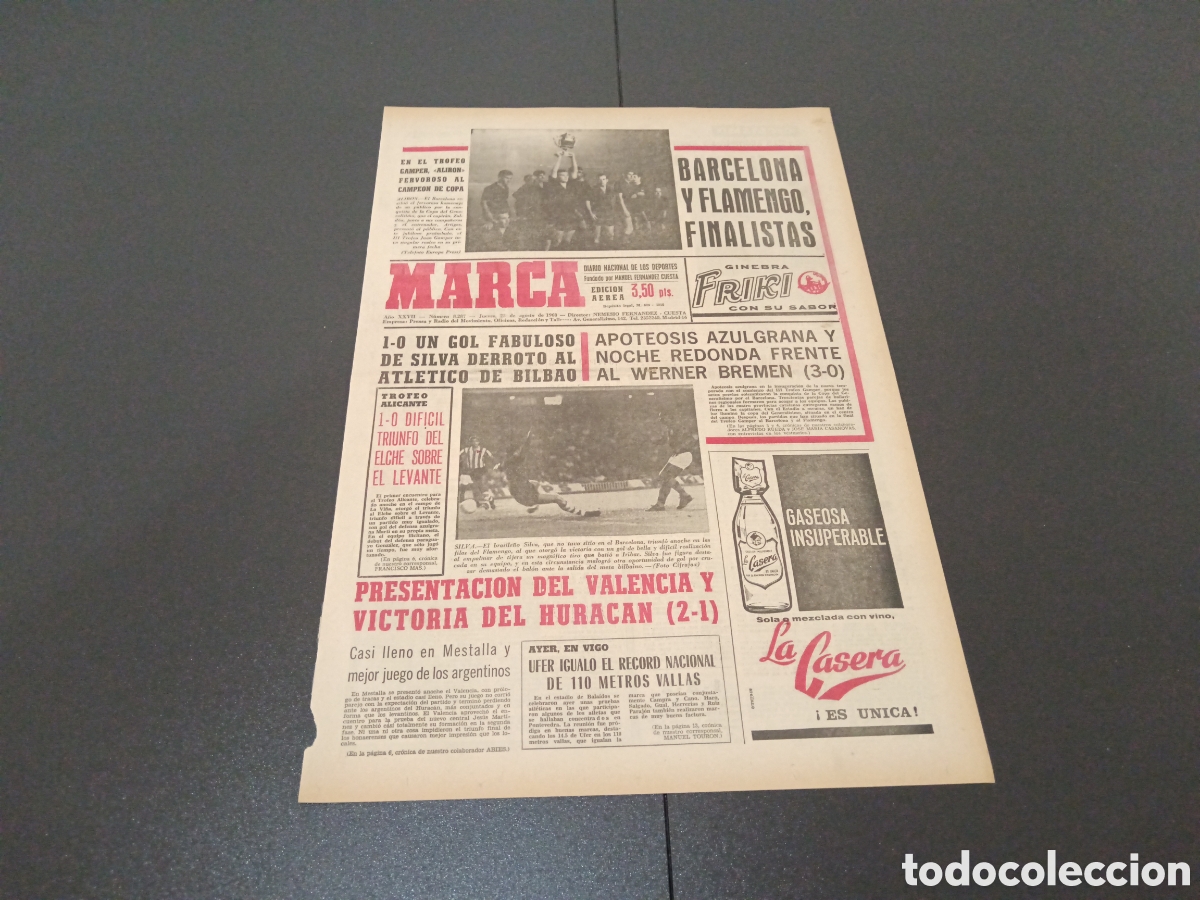 Coleccionismo deportivo: MARCA 22/08/1968 - Foto 1