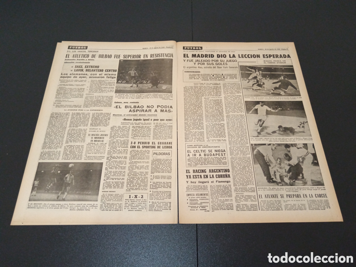 Coleccionismo deportivo: MARCA 23/08/1968 - Foto 3