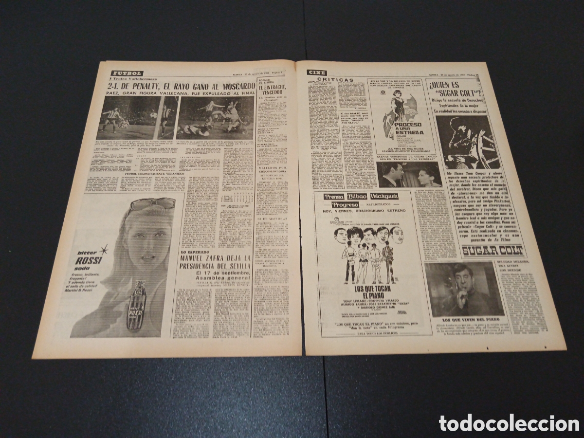 Coleccionismo deportivo: MARCA 23/08/1968 - Foto 4