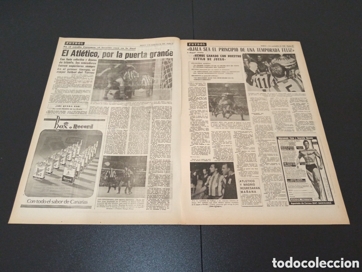 Coleccionismo deportivo: MARCA 02/09/1968 - Foto 2