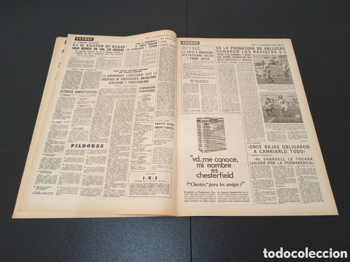 Coleccionismo deportivo: MARCA 02/09/1968 - Foto 4