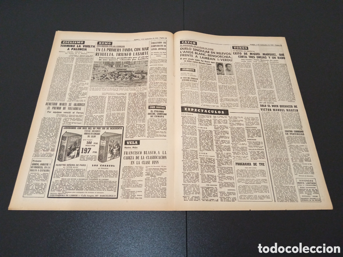 Coleccionismo deportivo: MARCA 02/09/1968 - Foto 6