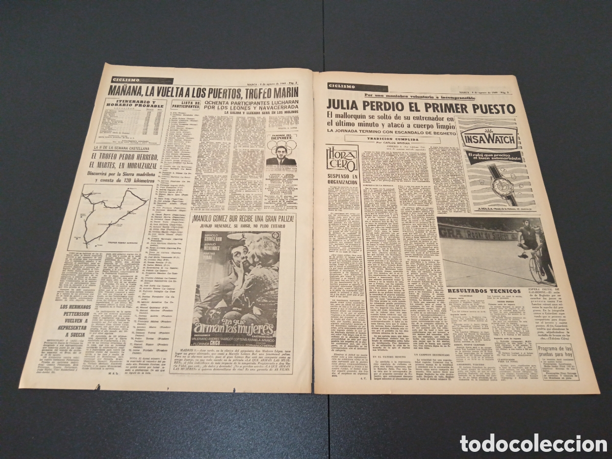 Coleccionismo deportivo: MARCA 09/08/1969 - Foto 2