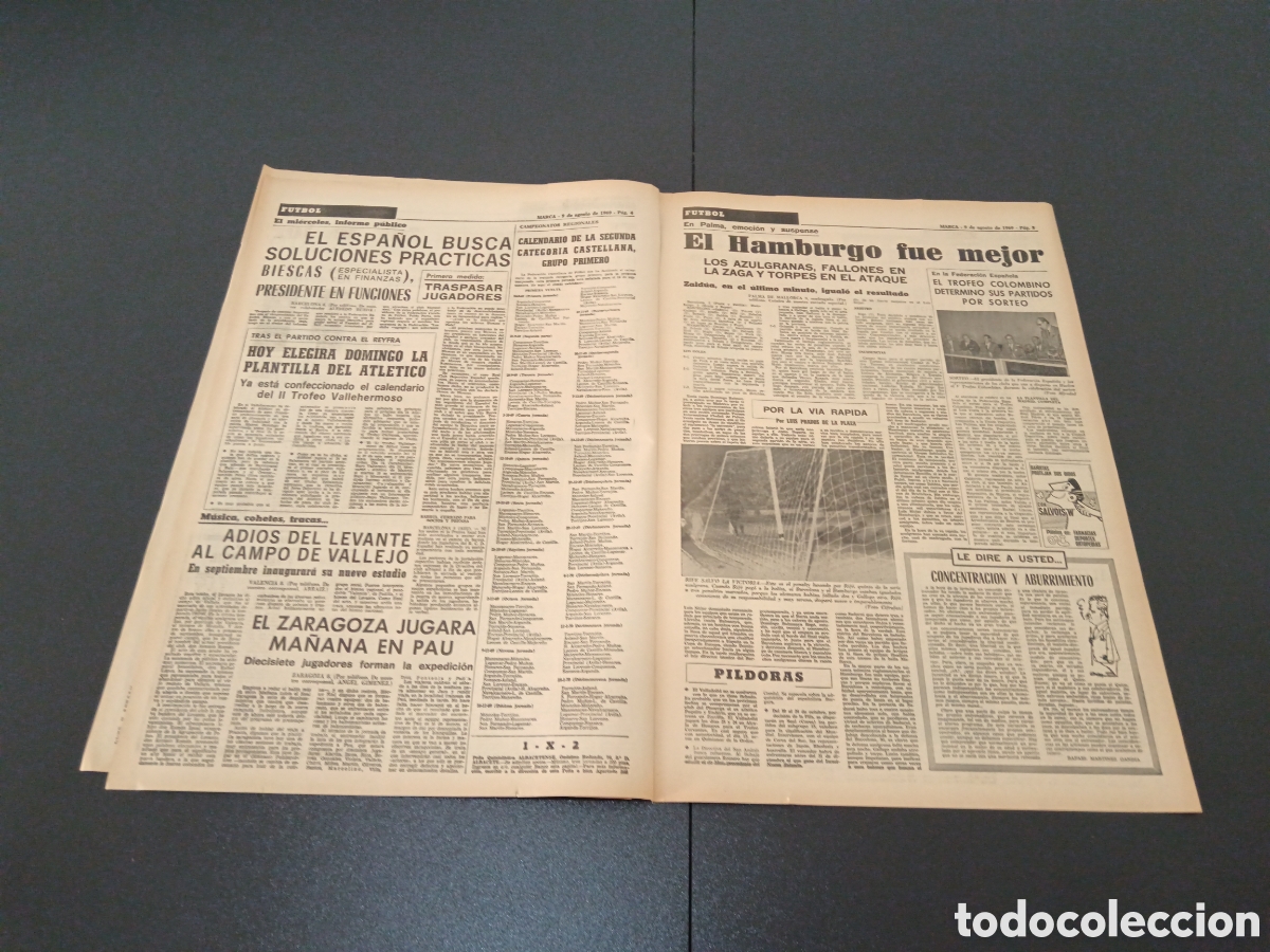 Coleccionismo deportivo: MARCA 09/08/1969 - Foto 3