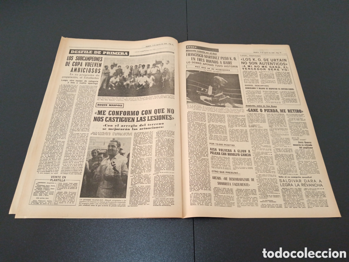 Coleccionismo deportivo: MARCA 09/08/1969 - Foto 4