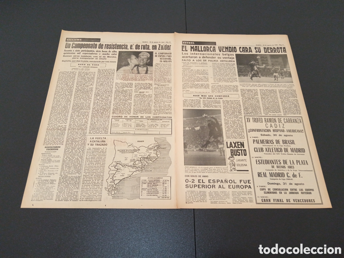 Coleccionismo deportivo: MARCA 10/08/1969 - Foto 2