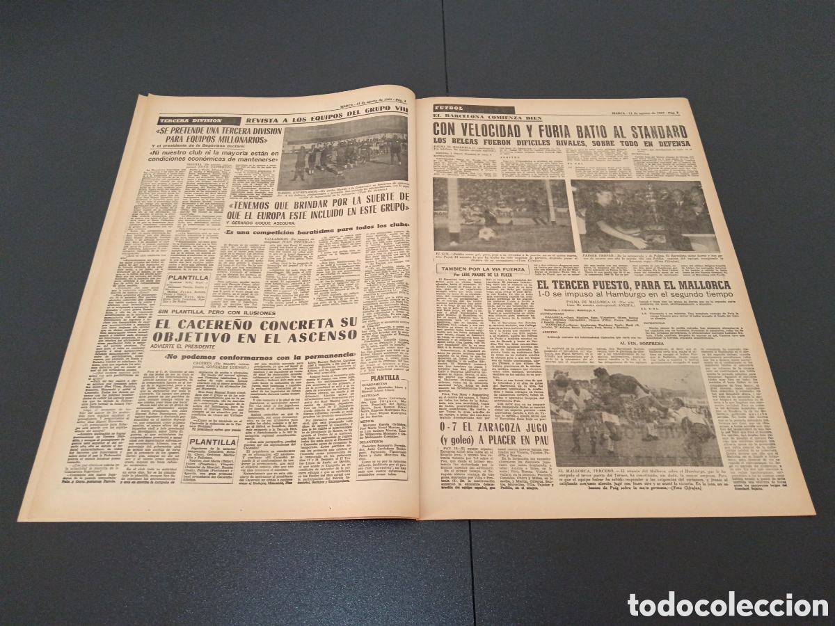 Coleccionismo deportivo: MARCA 11/08/1969 - Foto 3