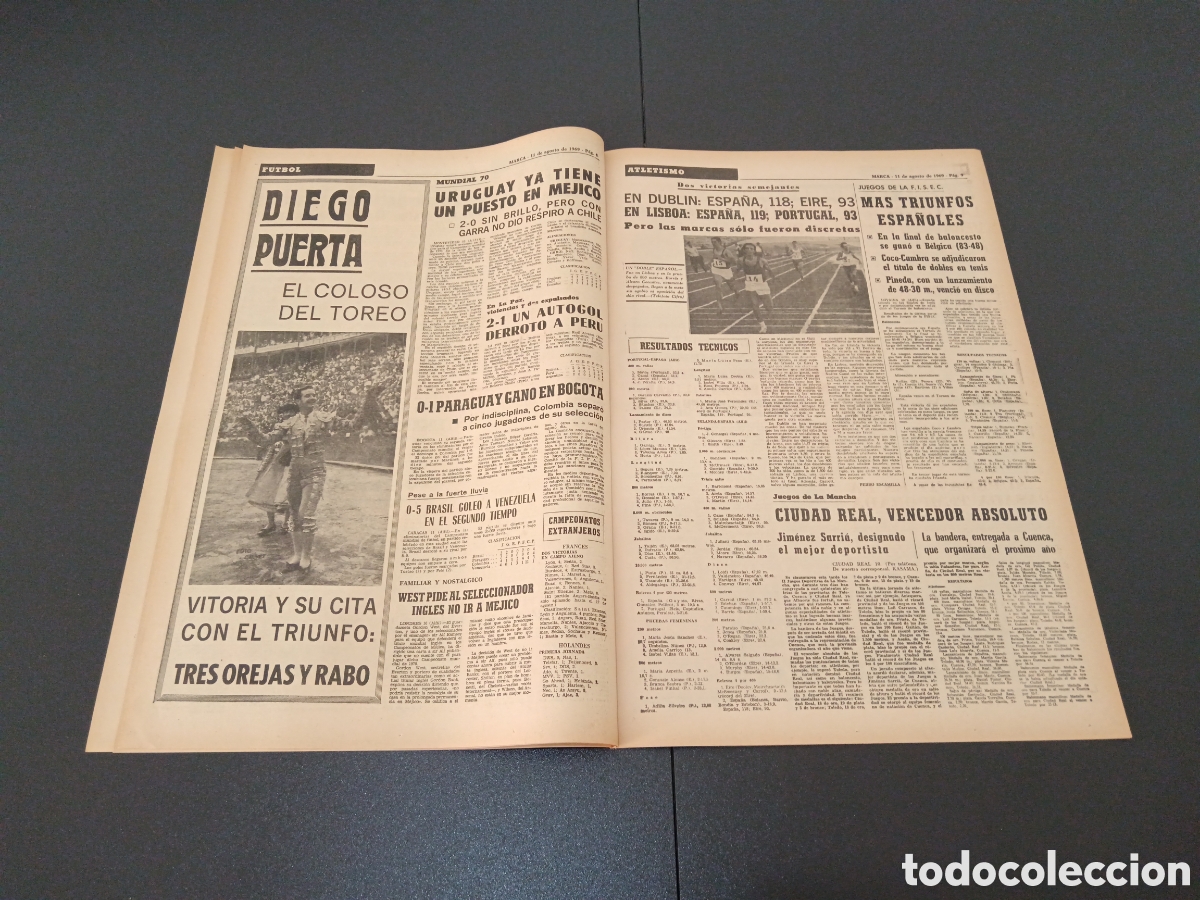 Coleccionismo deportivo: MARCA 11/08/1969 - Foto 4