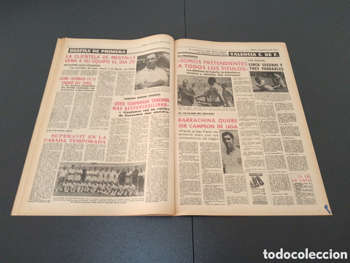 Coleccionismo deportivo: MARCA 11/08/1969 - Foto 5