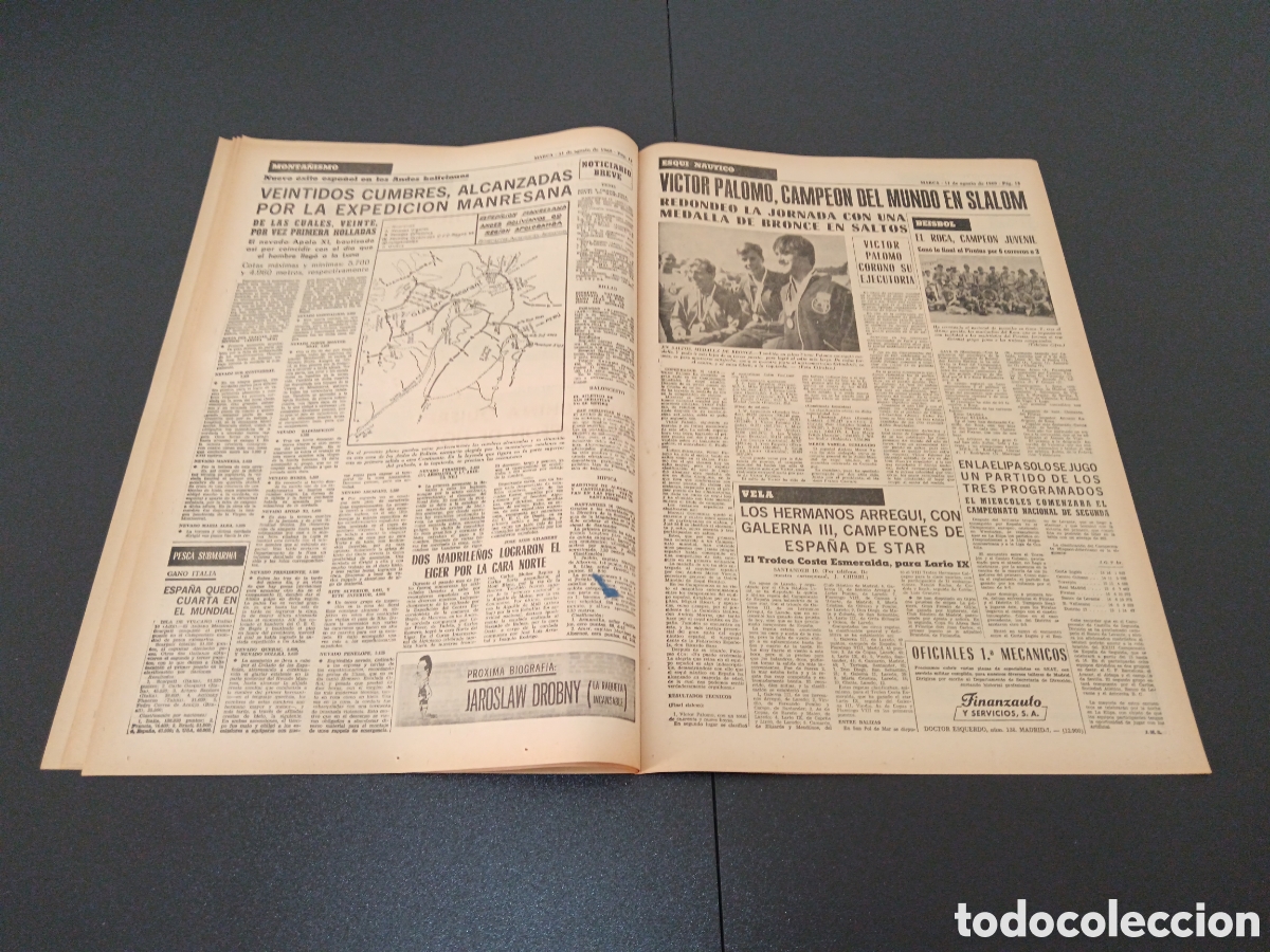 Coleccionismo deportivo: MARCA 11/08/1969 - Foto 6