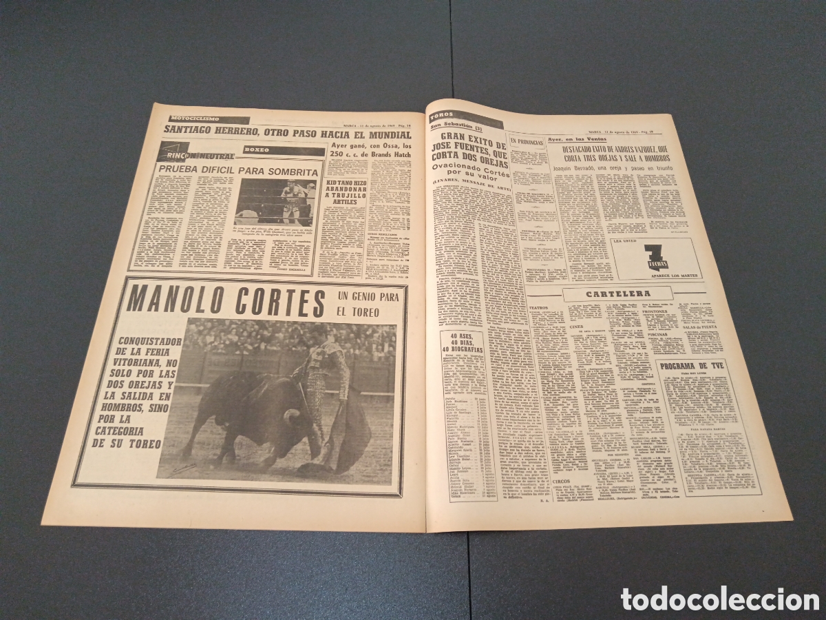 Coleccionismo deportivo: MARCA 11/08/1969 - Foto 7