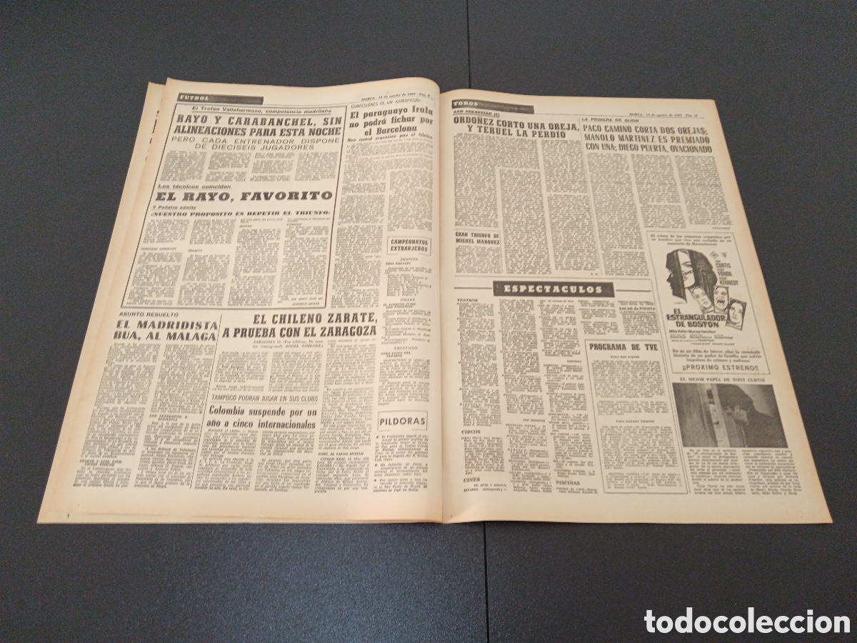 Coleccionismo deportivo: MARCA 14/08/1969 - Foto 3