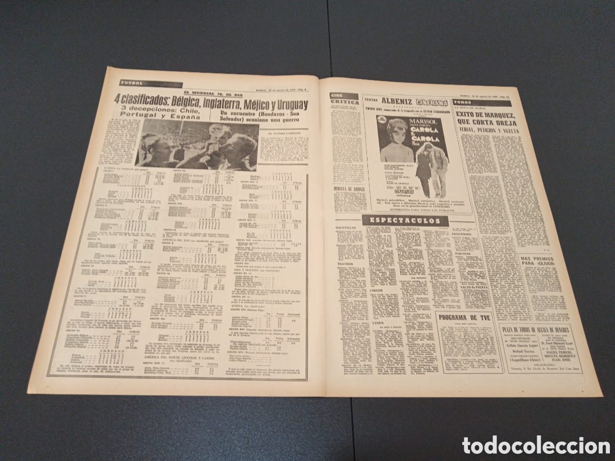 Coleccionismo deportivo: MARCA 23/08/1969 - Foto 3