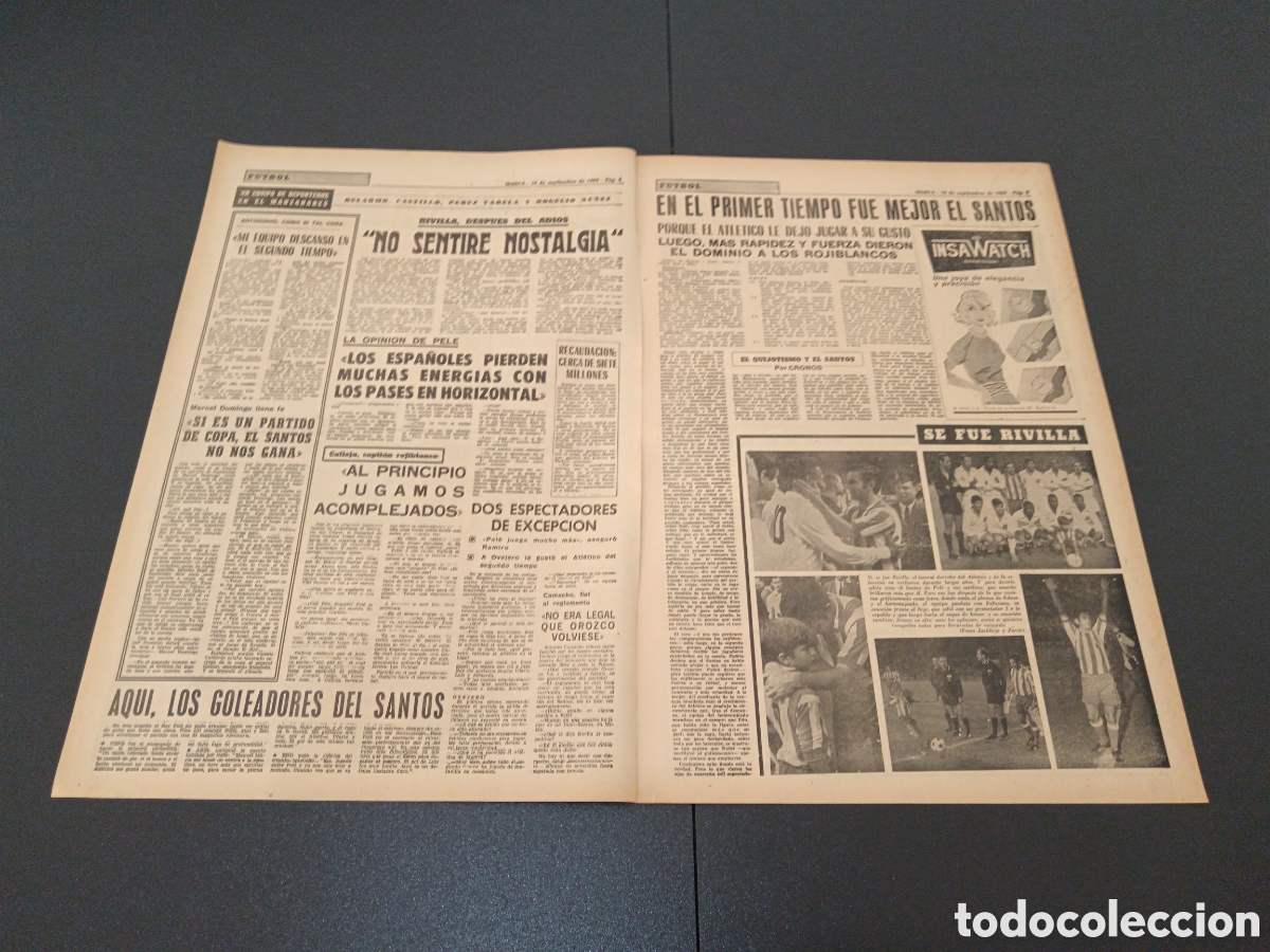 Coleccionismo deportivo: MARCA 18/09/1969 - Foto 2