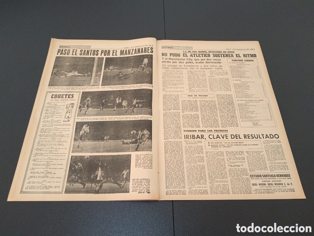 Coleccionismo deportivo: MARCA 18/09/1969 - Foto 3