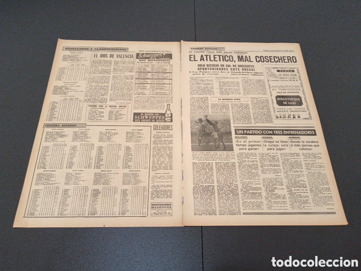 Coleccionismo deportivo: MARCA 22/09/1969 - Foto 2