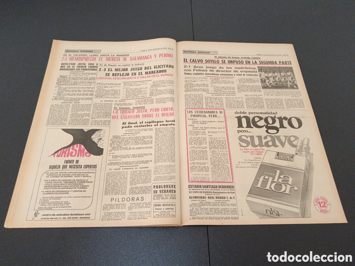 Coleccionismo deportivo: MARCA 22/09/1969 - Foto 7