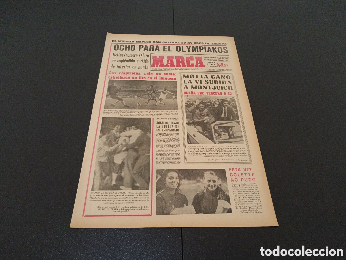 Coleccionismo deportivo: MARCA 25/09/1969 - Foto 1