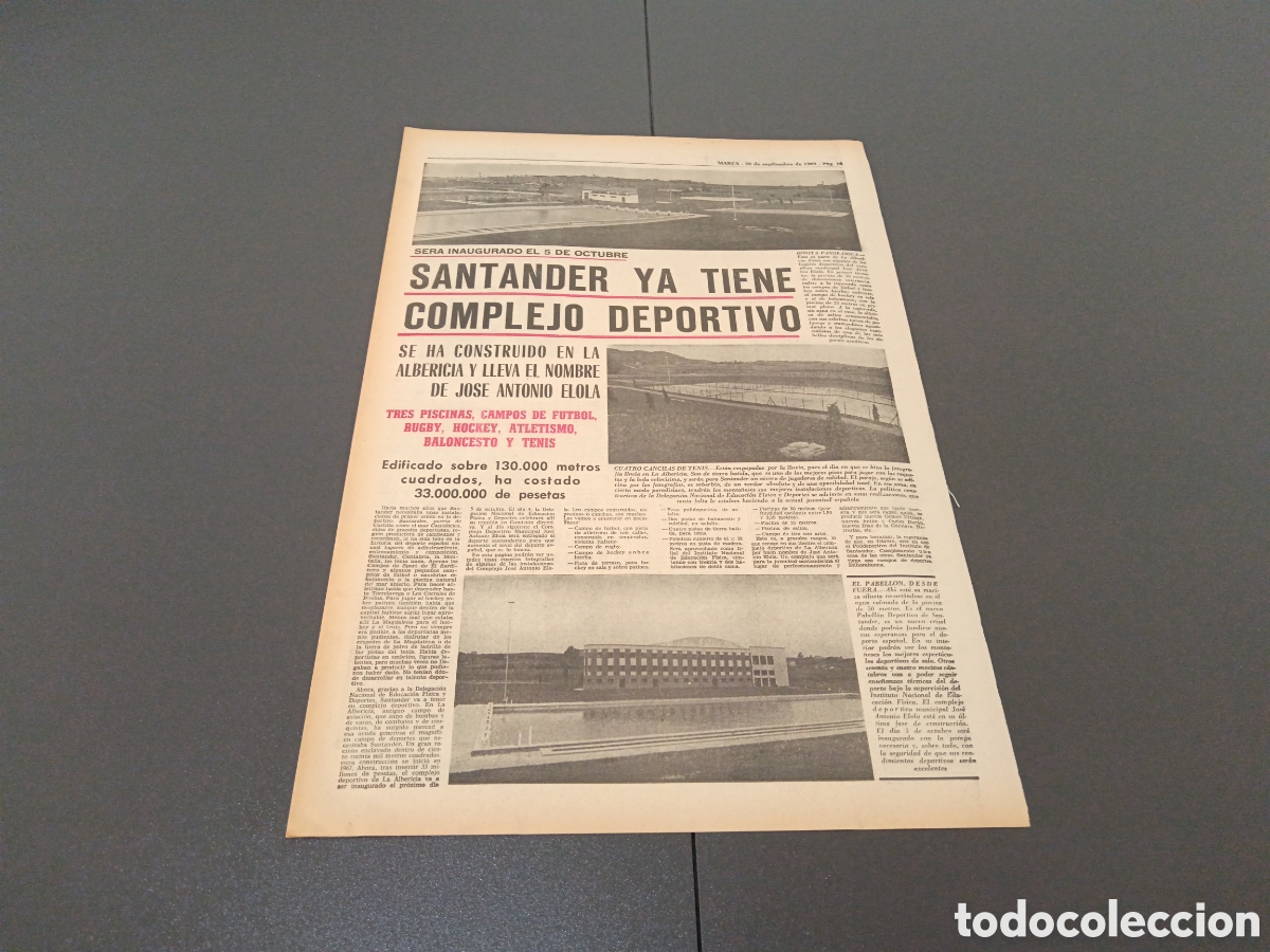 Coleccionismo deportivo: MARCA 28/09/1969 - Foto 4