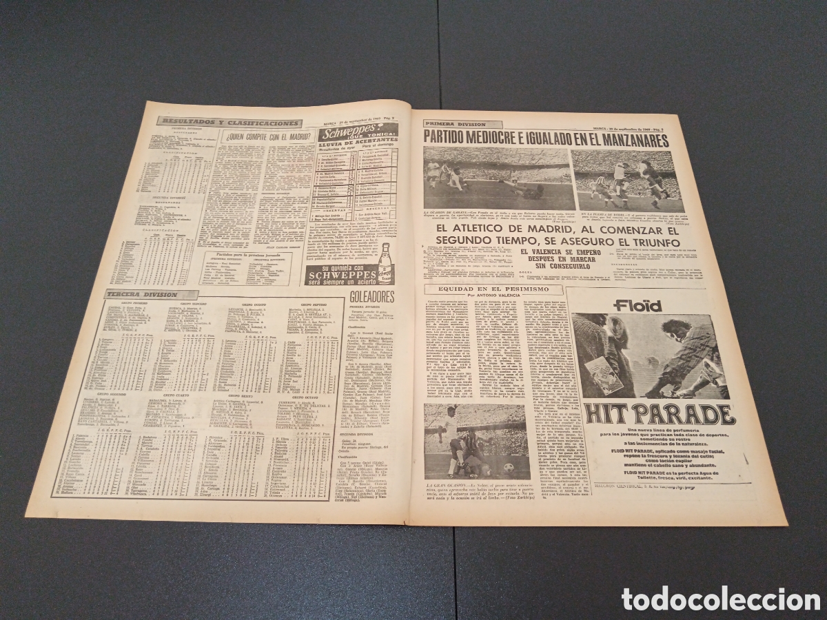 Coleccionismo deportivo: MARCA 29/09/1969 - Foto 2