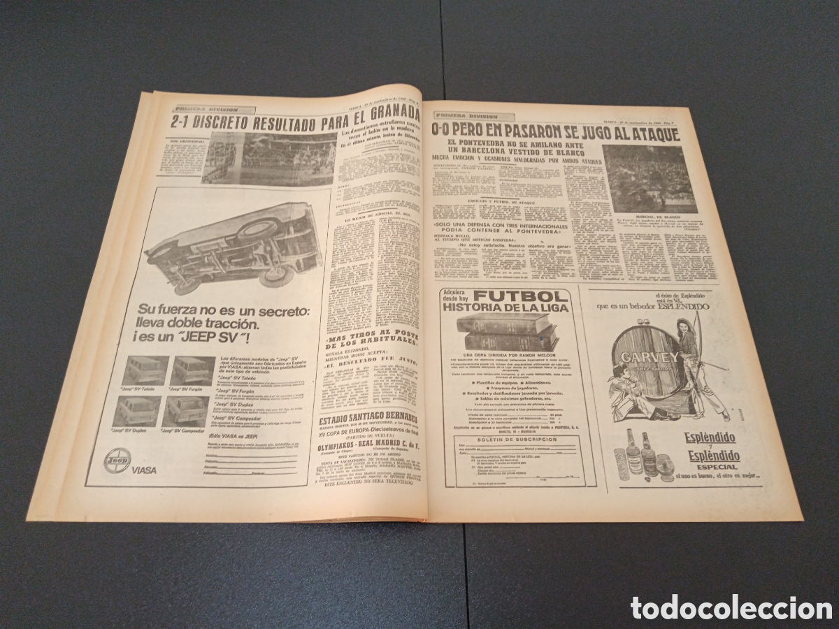 Coleccionismo deportivo: MARCA 29/09/1969 - Foto 4