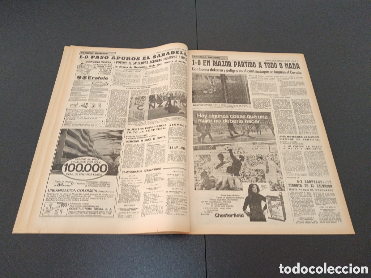 Coleccionismo deportivo: MARCA 29/09/1969 - Foto 5