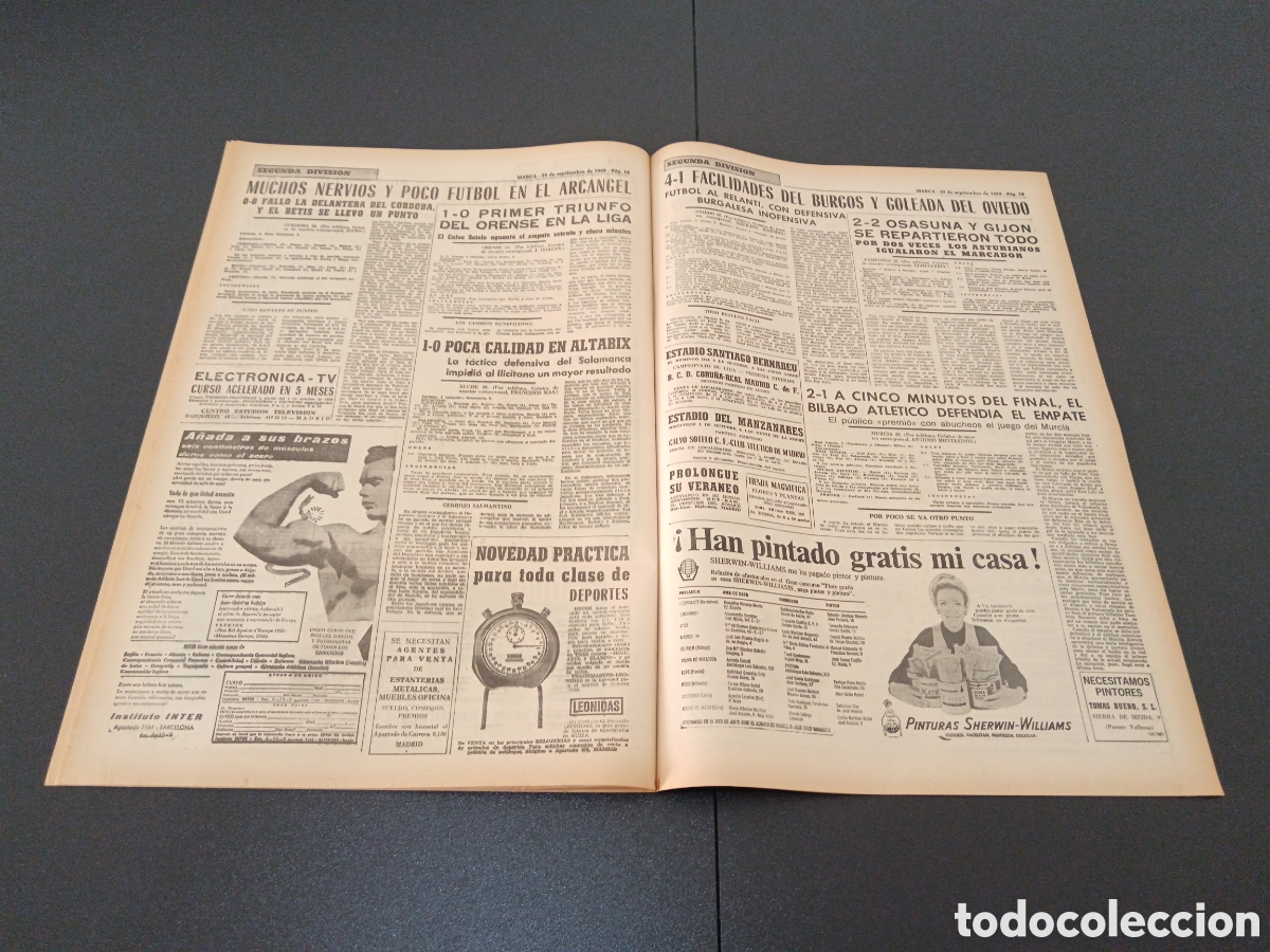 Coleccionismo deportivo: MARCA 29/09/1969 - Foto 8