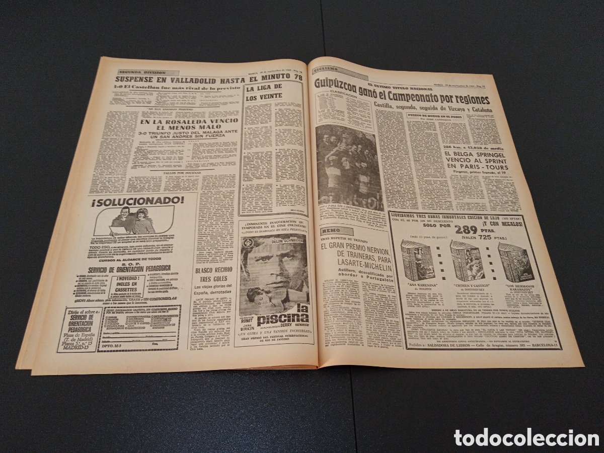 Coleccionismo deportivo: MARCA 29/09/1969 - Foto 9
